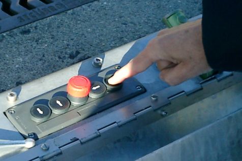 Mobile Abschrankung &Uuml;bergang