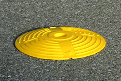 Markierung f&uuml;r Fahrspuren